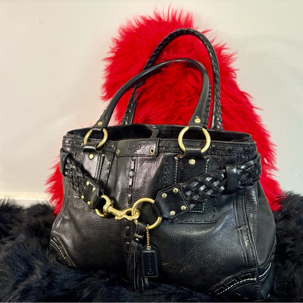 Vintage Coach Leather Hampton Purse